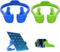 Honsky Thumbs Up 2 Pack Tablet Stand - Compatible with iPad, Samsung Galaxy Tabs, iPhone Pro Max - Universal Cute, Blue/Green
