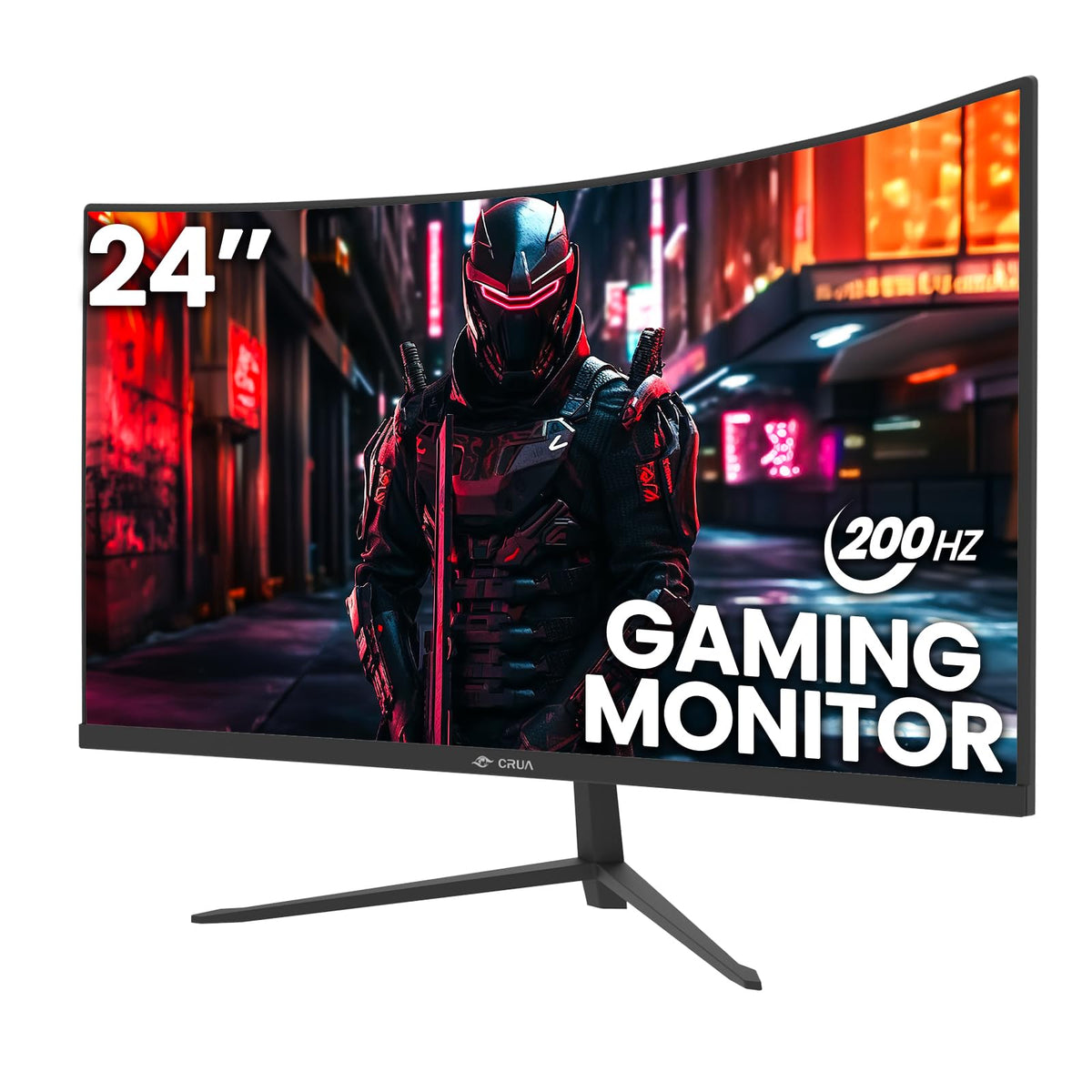 CRUA 27 Inch FHD 100Hz White Curved Computer Monitor, 1800R VA, Frameless