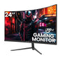 CRUA 27 Inch FHD 100Hz White Curved Computer Monitor, 1800R VA, Frameless