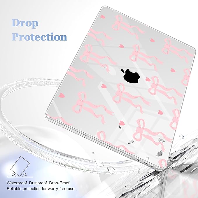 Lepeoac for MacBook Pro 16 inch Case 2019 2020 Release Model A2141, Plastic Hard Shell Cover with Keyboard Cover & Screen Protector for MacBook Pro 16 inch with Touch Bar & Touch ID, Bow