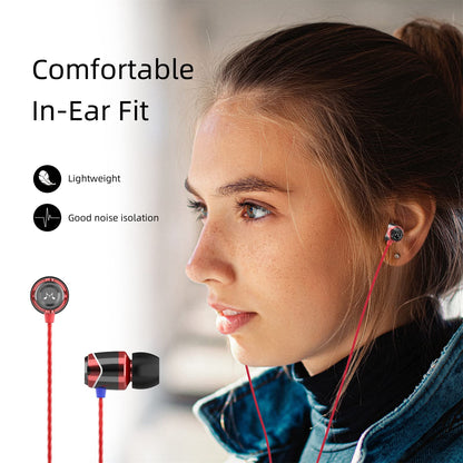 SoundMAGIC E10 Wired Earbuds, No Mic, Premium Hi-Fi, 3.5mm Jack, Red