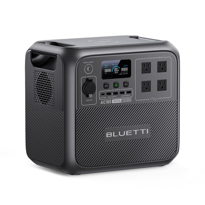 BLUETTI AC180 Portable Power Station 1152Wh 1800W LiFePO4 Solar Generator