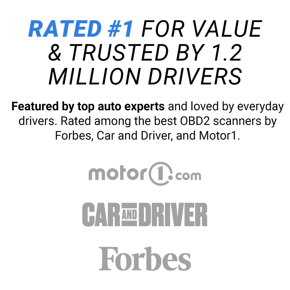 BlueDriver OBD2 Scanner Bluetooth, No Subscription, ABS SRS TPMS