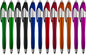 Stylus Pen, 3-1 Multi-Function, Ball Point Black Ink Pen, Capacitive Stylus for Touchscreen Devices, LED Flashlight, Medical Pen Light,for Home,Work,Doctors, and Nurses (12 Pack, Multi-Color)