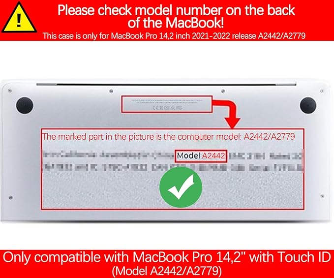 Berkin Arts for MacBook Pro 14 inch Cover A3401 A3185 A3112 A2992 A2918 A2779 A2442 with M4 M3 M2 M1 Chip(2021-2024 Release) Keyboard & Screen Cover Protector Ukiyo-e (The Great Wave by Hokusai)