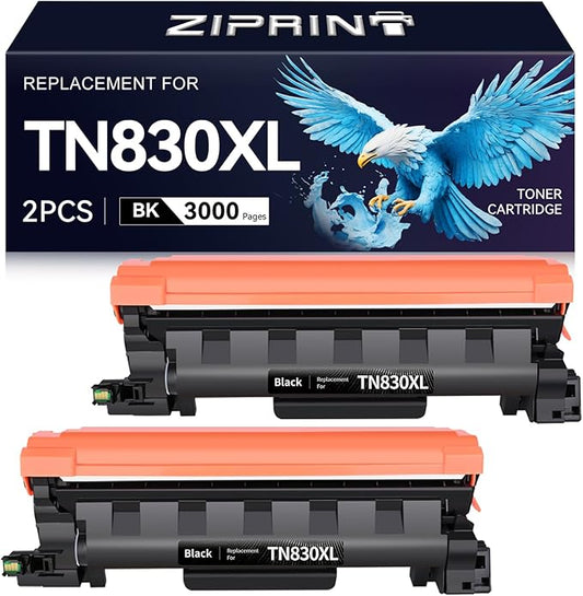 TN830XL Toner Compatible with Brother TN830 TN-830 HL-L2460DW DCP-L2640DW