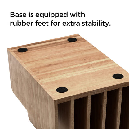 MobileVision Bamboo Multi Device Organizer for Smartphones, Tablets and Laptops, 5 Slots