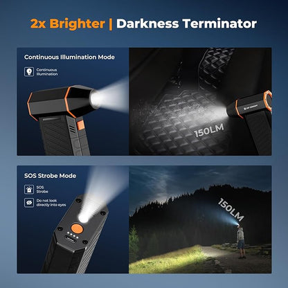 K&F CONCEPT Magnetic Compressed Air Duster,300000RPM,Brushless Motor