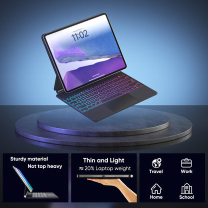 doqo Magic Keyboard Case for iPad Air 13 & iPad Pro 12.9" with Trackpad