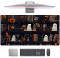 Cute Ghost Desk Mat Dark Vintage Large Mouse Pad Gaming Black Mouse Pad XXL Large Gaming Mousepad Desk Mat for Desktop Office Computer Laptop Keyboard and Mouse Mat - 31.5 X 15.7 in Desktop Protector