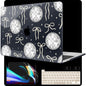 MEEgoodo Case for MacBook Pro 13 inch Case with M2 Chip 2022 2021 2020 New A2338 M1 A2251 A2289, Hard Shell with Keyboard & Camera Cover Compatible with 13 inch MacBook Pro, Composition Book Purple