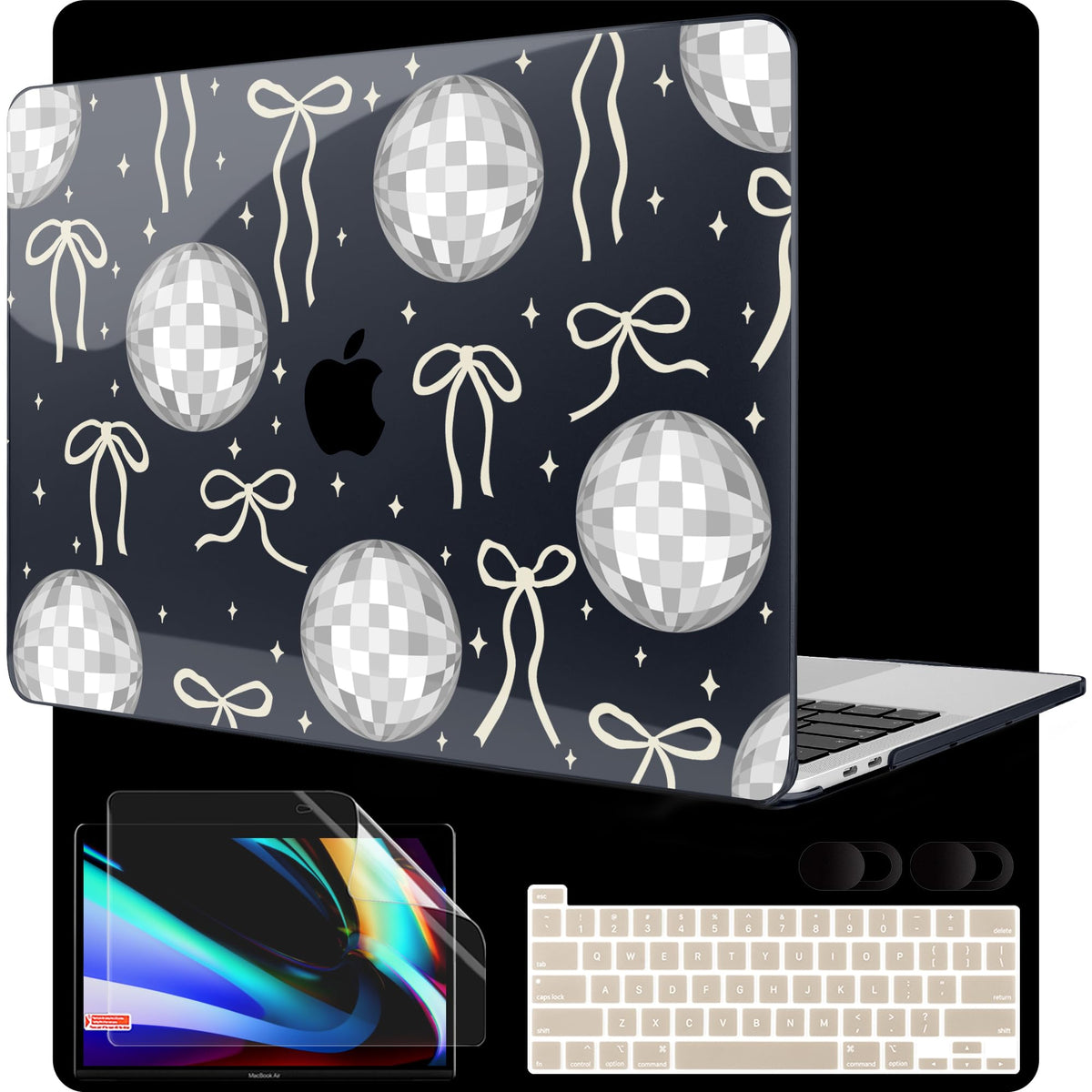 MEEgoodo Case for MacBook Pro 13 inch Case with M2 Chip 2022 2021 2020 New A2338 M1 A2251 A2289, Hard Shell with Keyboard & Camera Cover Compatible with 13 inch MacBook Pro, Composition Book Purple