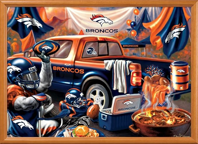 MasterPieces - 1000 Piece Jigsaw Puzzle, NFL Denver Broncos, Fun for Adults and Family, Non-Glare Finish, 19.25"x26.75"
