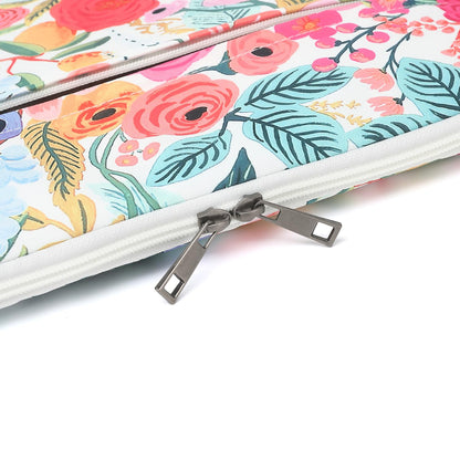 Canvaslove Floral Pattern Laptop Sleeve Case Cover with Pocket for MacBook Pro 14 inch and 14 inch-14.4 inch HP, Lenovo, Dell, ASUS, Acer Notebook Computer