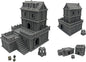 Paintable Tabletop Miniature Building Terrains Compatible with D&D and Alike RPG War Games - 18mm/28mm Scale Scenery with Medieval Gothic Architecture Style (18mm Scale)