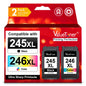 Valuetoner 245XL Ink Cartridge Replacement for Canon 245XL 246XL Combo Pack
