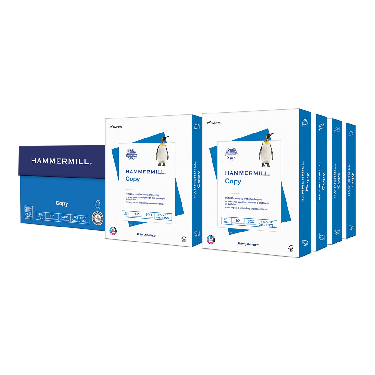 Hammermill Printer Paper, 20 lb Copy Paper, 8.5 x 11 - 10 Ream (5,000 Sheets) - 92 Bright, Made in the USA