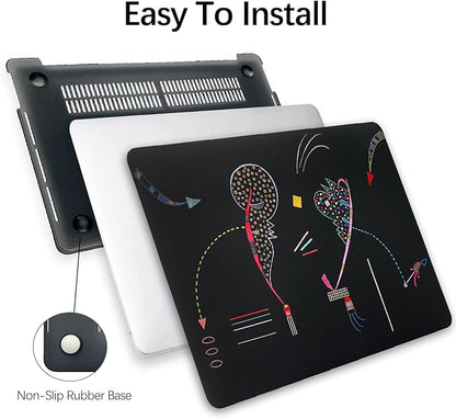Berkin Arts for MacBook Pro 16 Inch Cover A3403 A3186 A2991 A2780 A2485 (2024-2021) with M4/M3/M2/M1 Pro/Max Chip with Keyboard Cover & Screen Protector Naive Art Illustrated (Two Sides by Kandinsky)