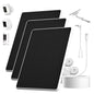 6W Solar Panel for Ring Spotlight Cam Battery & Stick Up Cam Battery, High-Efficiency Solar Charger with 360° Adjustable Retractable Bracket & 10ft Cable