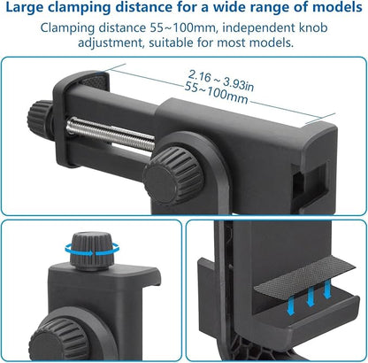 Suptig Phone Holder for Tripod, Action Camera Tripod Mount Adapter Compatible for iPhone, Gopro, DJI Action, Insta 360, Akaso, Mic, LED Light Photography Accessories