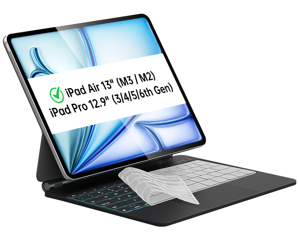 Otuoor Magic Keyboard for iPad 10th, Effortless Command, The Comfort Angle, iPad 11th (A16 2025) Case with Keyboard, Uninterrupted View, Snap Tight, 7 Color Backlight, Multi-Touch Trackpad, White