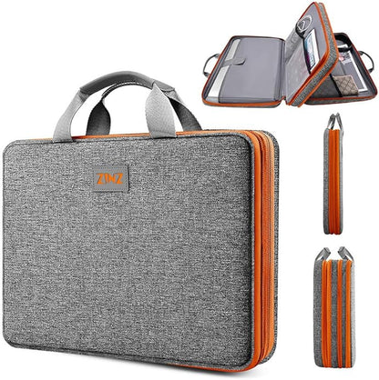 ZINZ Expandable Laptop Case 15.6 Inch Sleeve, Protective Carrying Case Compatible with MacBook Neo 16", MacBook Pro 16"/15.4", Dell XPS 16" and Most 15" 15.6" 16" Notebook，G01OG01