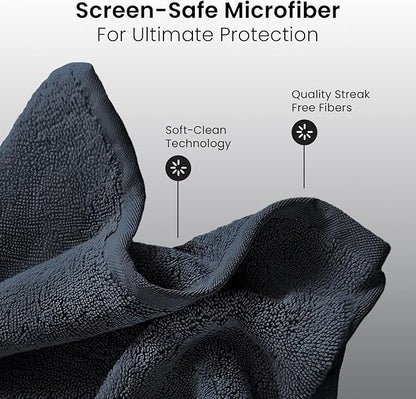 EVEO® Screen Cleaner Spray Kit (Streak-Free) TV Screen Cleaner for Smart TV, LCD, LED, OLED | Computer Screen Cleaner Spray and Wipe Microfiber Cloth - TV, Monitor, Laptop, iPad, Car - 6.7oz 1 Pack