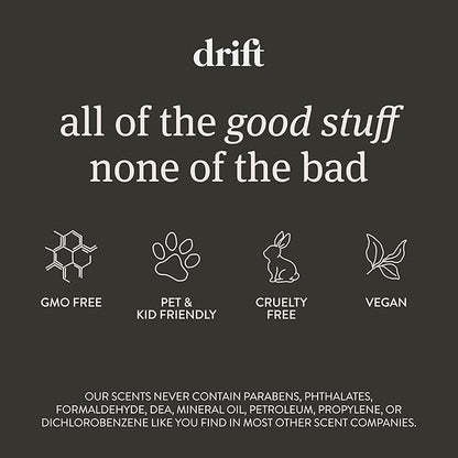 Drift Car Air Freshener - The Original Wood Air Freshener - Car Odor Eliminator - Long Lasting Scent - Metal Clip - Essential Oils - Clean Ingredients - Open Air Scent 3 Pack Refill - NO CLIP INCLUDED