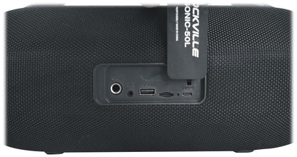 Rockville SONIC-50L Large Portable Bluetooth Speaker for Parties, Black