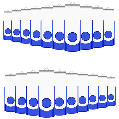 50-Pack of 1GB USB Flash Drive Bulk EASTBULL FAT32 Thumb Drives Pack (Blue)