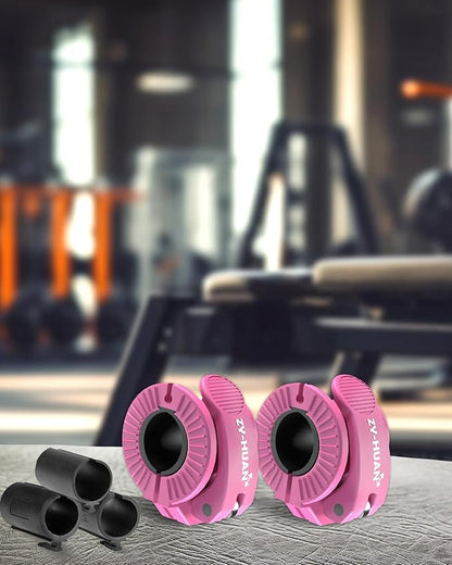 Pro Barbell Clips 1 inch Barbell Clamps 0.9-1.18inch Quick Release Weight Clips for Bars Multi-Size Adjustable Olympic Barbell Clamps