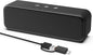 Computer Speakers for Desktop PC Laptop, Wired, USB Plug-in, External Speakers for Monitor, Small Computer Sound bar for PC, Loud Speaker with Deep Bass, Touch Control, Built-in USB-C to USB Adapter
