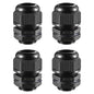 RTHIEAI 50 PCS 1/4"(4-8mm) NPT Nylon Cable Gland Joints with Gaskets, IP68 Adjustable Lock Nut Strain Relief Cord Grip Waterproof Cable Glands - UL Listed and RoHS Compliant