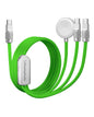 chubbycable 3 in 1 Silicone USB C Cable for Apple Watch, Orange, 4.1FT