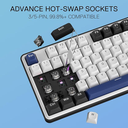 Redragon K689 108-Key Hot-Swap Wired RGB Gaming Keyboard, Extra 4 Hotkeys