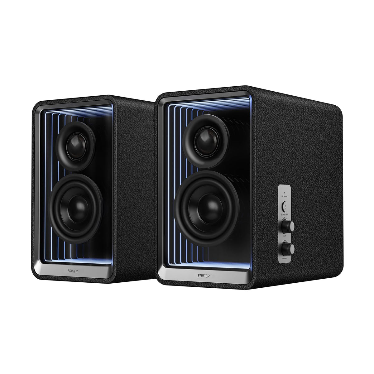 Edifier QR65 RGB Light Desktop Active Monitor, 70W RMS, Hi-Res Audio, Black