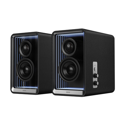 Edifier QR65 RGB Light Desktop Active Monitor, 70W RMS, Hi-Res Audio, Black