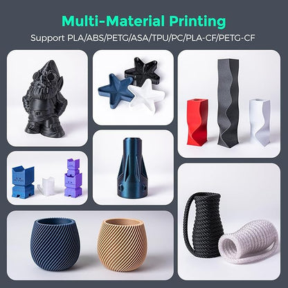 FLASHFORGE Adventurer 5M Pro 3D Printer with 1 Click Auto Printing System, 600mm/s High-Speed, Quick Detachable 280°C Nozzle, Core XY All-Metal Structure, Multi-Functional 220x220x220mm 3D Printer