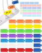 SummerBrite Reusable Write On Cable Labels Wire Tags, 36 Pack, Oval