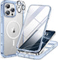 Miracase for iPhone 16 Case 6.1'', [Bubble Free] Full-Body Bumper Phone case with Built-in Full Glass Screen &Camera Control,No Gap,Compatible with MagSafe,Drop Proof 16 Cover