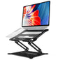 Urmust Adjustable Laptop Stand for Desk, 10-15.6“ Laptop Riser, Black