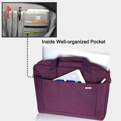 Voova 15.6-15 Inch Laptop Bag, Computer Bag, MacBook Bag, Dark Purple