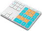 JCPAL ProGuide Wireless Keyboard for Procreate - Bluetooth Rechargeable Macro Pad Mini Keyboard for iPad Procreate with 35 Color-Coded Buttons