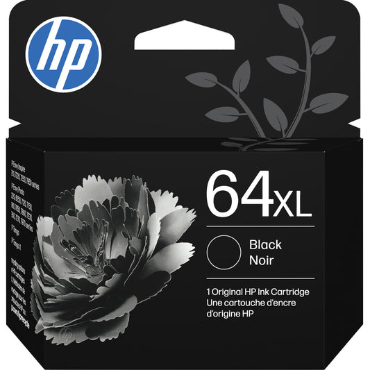 HP 64XL Black High-Yield Ink Cartridge | Works with Envy Inspire 7250e, 7950e; Envy Photo 6200, 7100, 7200, 7800, 7900; Tango Series | Eligible for Instant Ink | N9J92AN