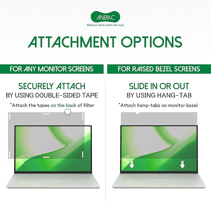 13.3 Inch Laptop Privacy Screen Shield for 4:3 Display - Anti Glare Computer Privacy Screen Cover | Blue Light Blocking Screen Protector | Scratch Resistant UV Filter | Attachment Type