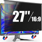 Magnetic Privacy Screen for Frameless Computer Monitor 27 Inch 16:9 Aspect Ratio,Hanging Blue Light Screen Protector Eye Protection Anti-Spy Shield, 27in Removable Privacy Filter