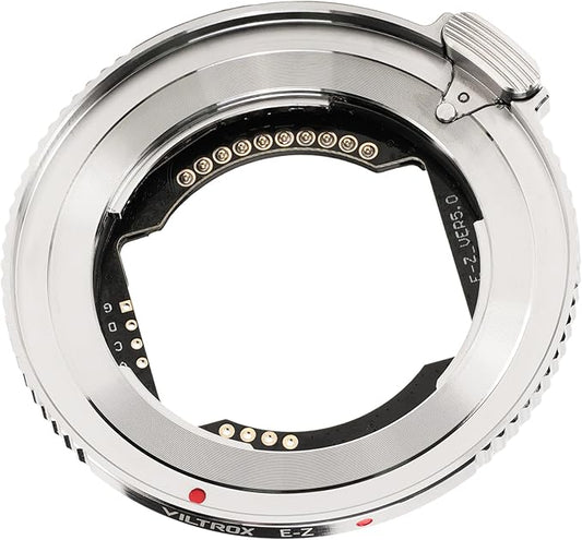 VILTROX E-Z Lens Adapter, E-Mount Lens to Z-Mount Camera Auto Focus Lens Adapter Compatible with Sony E-Mount Lens to Mirrorless Nikon Z-Mount Cameras Z5 Z50 Z6 Z6II Z7 Z7II Zfc
