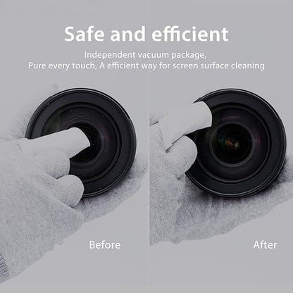 VSGO Professional Camera Cleaning Kit – for Canon, Nikon, Sony, DSLR & Mirrorless Cameras, Includes Lens Cleaning Pen, Air Blower, Sensor Swabs for Full Frame & APS-C, Microfiber Cloth