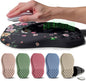Ergonomic Raised Mouse Pad Wrist Support with Bilateral Slope Memory Foam Mousepad for Wrist Rest and Carpal Tunnel Pain Relief 11.8x7.9〃Flowers Bloom and Fade