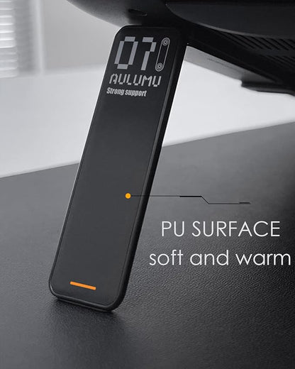 Aulumu G07 Pop Up Leg Stands Laptop, Super Portable Cooling Laptop Stand, Ergonomic Laptop Riser Lift for Desk for MacBook, All Laptops, Tablets, 8-20'', Black